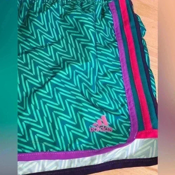 Adidas Modern Classic Running Turquoise Shorts - Picture 4 of 12